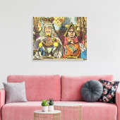 Alice in Wonderland Cheshire Catキャラクター キャンバスプリント (インサイチュ (リビング))