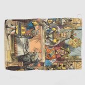 Alice in Wonderland Cheshire Catキャラクター ゴルフタオル (横)