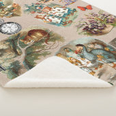 Alice in Wonderland Cheshire Catキャラクター シェルパブランケット (3/4)