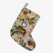 Alice in Wonderland Cheshire Catキャラクター スモールクリスマスストッキング (正面 (吊り時))