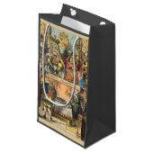 Alice in Wonderland Cheshire Catキャラクター スモールペーパーバッグ (正面アングル)