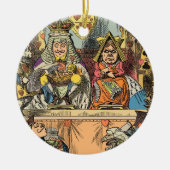 Alice in Wonderland Cheshire Catキャラクター セラミックオーナメント (正面)