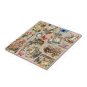 Alice in Wonderland Cheshire Catキャラクター タイル (側面)