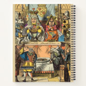 Alice in Wonderland Cheshire Catキャラクター ノートブック (裏面)