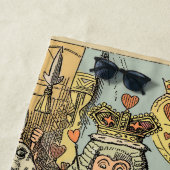 Alice in Wonderland Cheshire Catキャラクター ビーチタオル (インサイチュ)