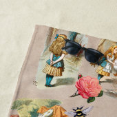 Alice in Wonderland Cheshire Catキャラクター ビーチタオル (インサイチュ)