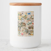 Alice in Wonderland Cheshire Catキャラクター フードラベル (正面)