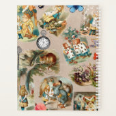 Alice in Wonderland Cheshire Catキャラクター プランナー手帳 (裏面)