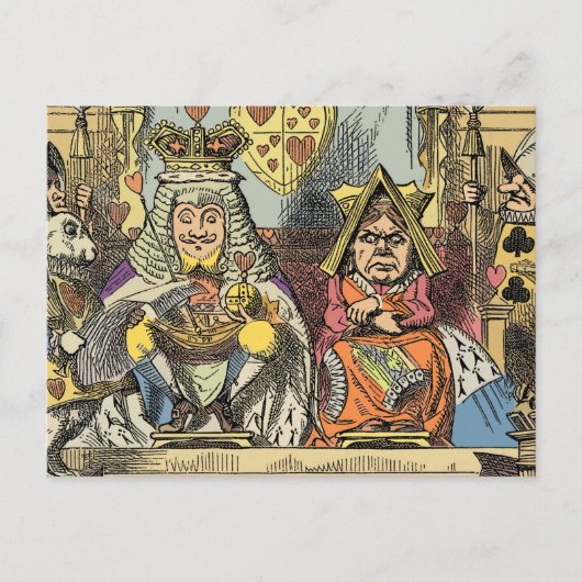 Alice in Wonderland Cheshire Catキャラクター ポストカード (正面)