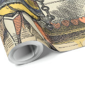 Alice in Wonderland Cheshire Catキャラクター ラッピングペーパー (ロールコーナー)