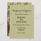 Alice in Wonderland Cheshire Catキャラクター 招待状 (正面/裏面)