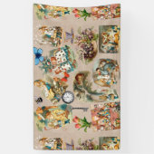 Alice in Wonderland Cheshire Catキャラクター 横断幕 (縦)