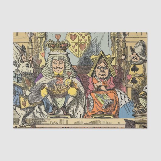 Alice in Wonderland Cheshire Catキャラクター 薄葉紙 (正面)