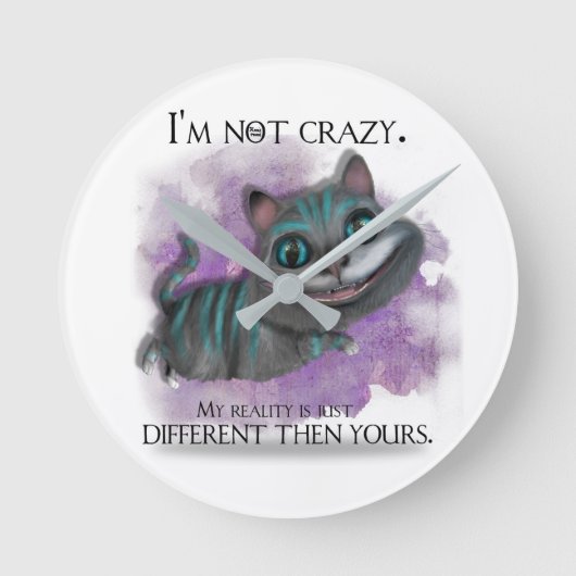 Alice in Wonderland clock. ラウンド壁時計 (正面)