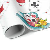 Alice in Wonderland Collageクリスマス ラッピングペーパー (ロールコーナー)