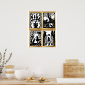 Alice in Wonderland Collageポスター ポスター (キッチン)