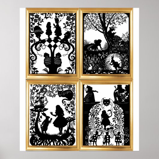 Alice in Wonderland Collageポスター ポスター (正面)
