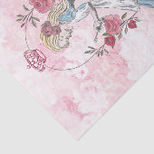 Alice In Wonderland Collage Decompageフローラバラ 薄葉紙 (詳細)