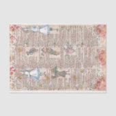 Alice In Wonderland Collage Decompage 薄葉紙 (正面)