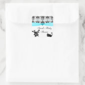 Alice In Wonderland Crowns Baby 王室の Shower スクエアシール (バッグ)