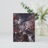 Alice in Wonderland Cubist不機嫌HATTERはがき ポストカード (スタンド正面)