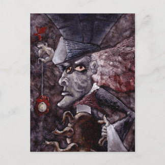 Alice in Wonderland Cubist不機嫌HATTERはがき ポストカード