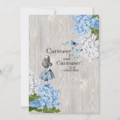 Alice in Wonderland Curiouserフローラグリーティングカード サンキューカード (正面)