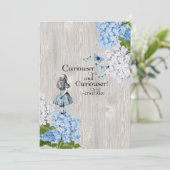 Alice in Wonderland Curiouserフローラグリーティングカード サンキューカード (スタンド正面)