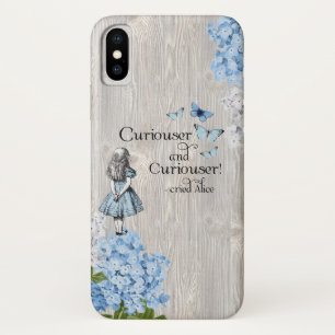 Alice in Wonderland Curiouserフローラ電話ケース iPhone X ケース