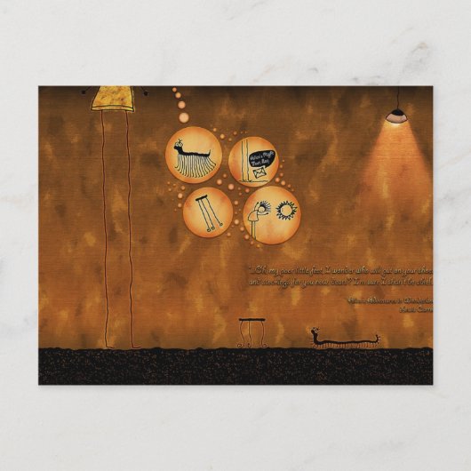 Alice in Wonderland - Curiouser and Curiouser ポストカード (正面)