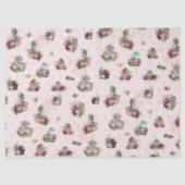 Alice in Wonderland Decompageヴィンテージピンク 薄葉紙 (正面)