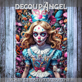 Alice in Wonderland Decompage 薄葉紙