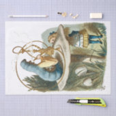 Alice in Wonderland Decopageデカップジングヴィンテージ 薄葉紙 (クラフト)