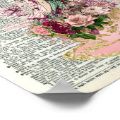 Alice in Wonderland Dictionaryページ， "Tea Time" ポスター (角)