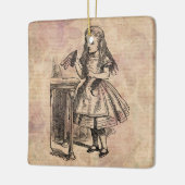 Alice in Wonderland Drink Meボトル セラミックオーナメント (左)