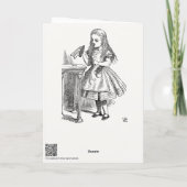 Alice in Wonderland, "Drink Me"ボトル カード (裏面)