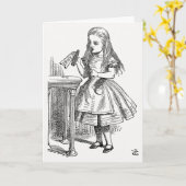 Alice in Wonderland, "Drink Me"ボトル カード (黄色い花)