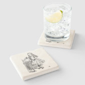 Alice in Wonderland, "Drink Me"ボトル ストーンコースター (横)