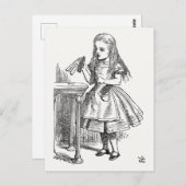 Alice in Wonderland, "Drink Me"ボトル ポストカード (正面/裏面)