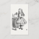 Alice in Wonderland, "Drink Me"ボトル 名刺 (裏面)