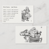 Alice in Wonderland, "Drink Me"ボトル 名刺 (正面/裏面)