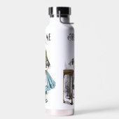 Alice in Wonderland Drink Me Colorイラストレーション ウォーターボトル (左面)