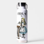Alice in Wonderland Drink Me Colorイラストレーション ウォーターボトル (正面)