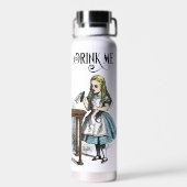 Alice in Wonderland Drink Me Colorイラストレーション ウォーターボトル (背面)