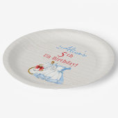 Alice in Wonderland Drink Me Potion Blue Dress ペーパープレート (アングル)