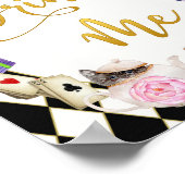 Alice in Wonderland Drink Me Table Sign ポスター (角)