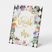 Alice in Wonderland Drink Me Table Sign 台座サイン (正面)