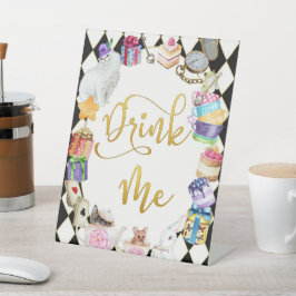 Alice in Wonderland Drink Me Table Sign 台座サイン