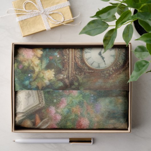 Alice in Wonderland Fairytale Tea Party Decoupage 薄葉紙 (ギフト)