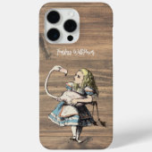 Alice In Wonderland Flamingoあなたの引用文または名前 Case-Mate iPhoneケース (裏面)